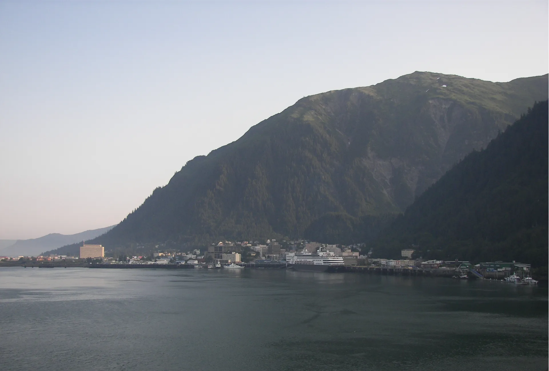 Downtown Juneau and Mount Juneau across Gastineau Channel